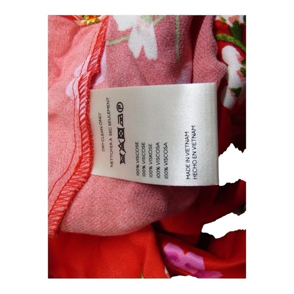 MAEVE x Anthropologie The Jocelyn Red Floral Sleeveless Midi Dress Size 2XL NWT - Picture 11 of 11